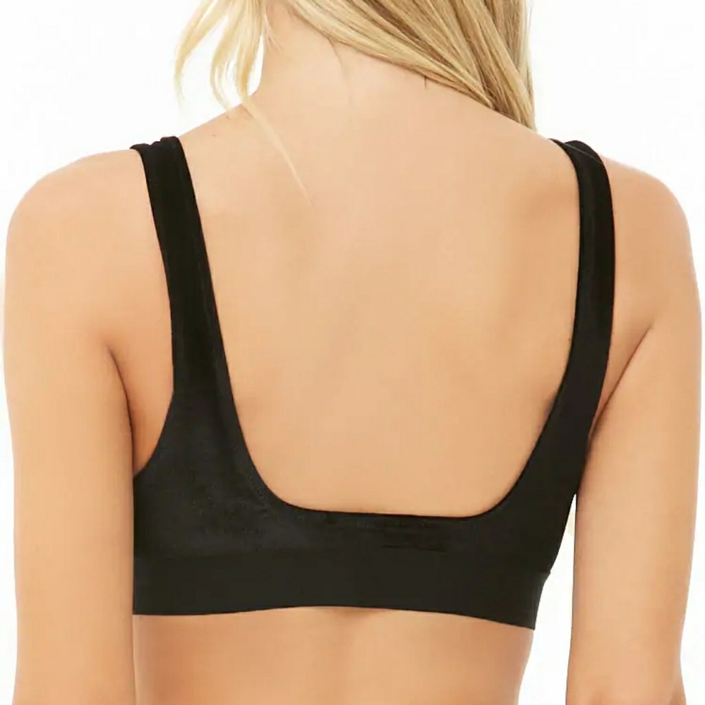 Black Velvet Bralette - Picture 2 of 2